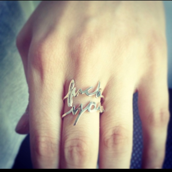 SOLD Fuck You Ring - Picture 3 of 3